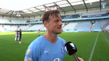 Intervju med Eric Larsson efter träningsmatchen mot Elfsborg
