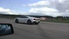 Lamborghini Murcielago LP640 vs LP560-4 Gallardo Baloon White