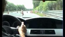 BMW M5 V10 Ring-Taxi, on Nordschleife V10 screaming with Sabine as the driver