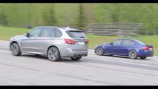 F85 BMW X5M 575 HP vs BMW M3 E90 DKG