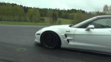 Corvette ZR1 vs HGP VW Golf VI R 3.6 Bi-Turbo