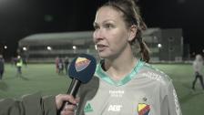 Gudbjörg Gunnarsdottir efter 0-0 mot Umeå