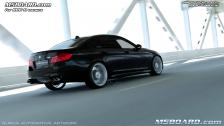BMW M5 F10 2012 in 3D: Matte Black, Regular Black or Red? (1920x1080)