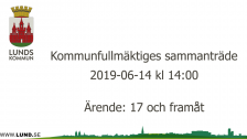 Kommunfullmäktiges sammanträde 2019-06-14