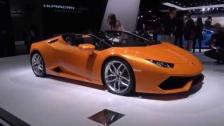 [4k] Lamborghini Huracan Spyder Exterior Frankfurt 2015