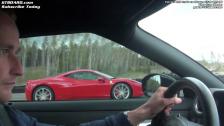 Ferrari 458 Italia vs Nissan GTR 485 HP