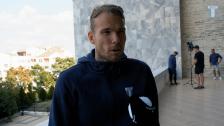 Lewicki och Ahmedhodzic på hotellet i Razgrad