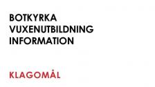 Information om klagomål, synpunkter och förslag