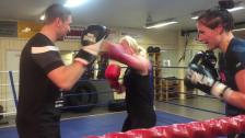 Träning med Armand. Slag och uppercut