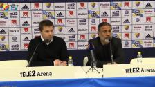 Presskonferensen efter DIF-IFK Norrköping