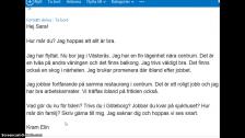 B kursen: exempel på läsförståelse - e-post