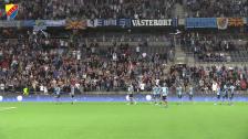 - Fantastiskt att höra fansen sjunga efter matchen