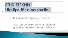 Lite tips för dina studier - på tigrinja