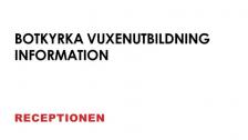 Information om receptionen