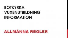 Information allmänna regler - på tigrinja